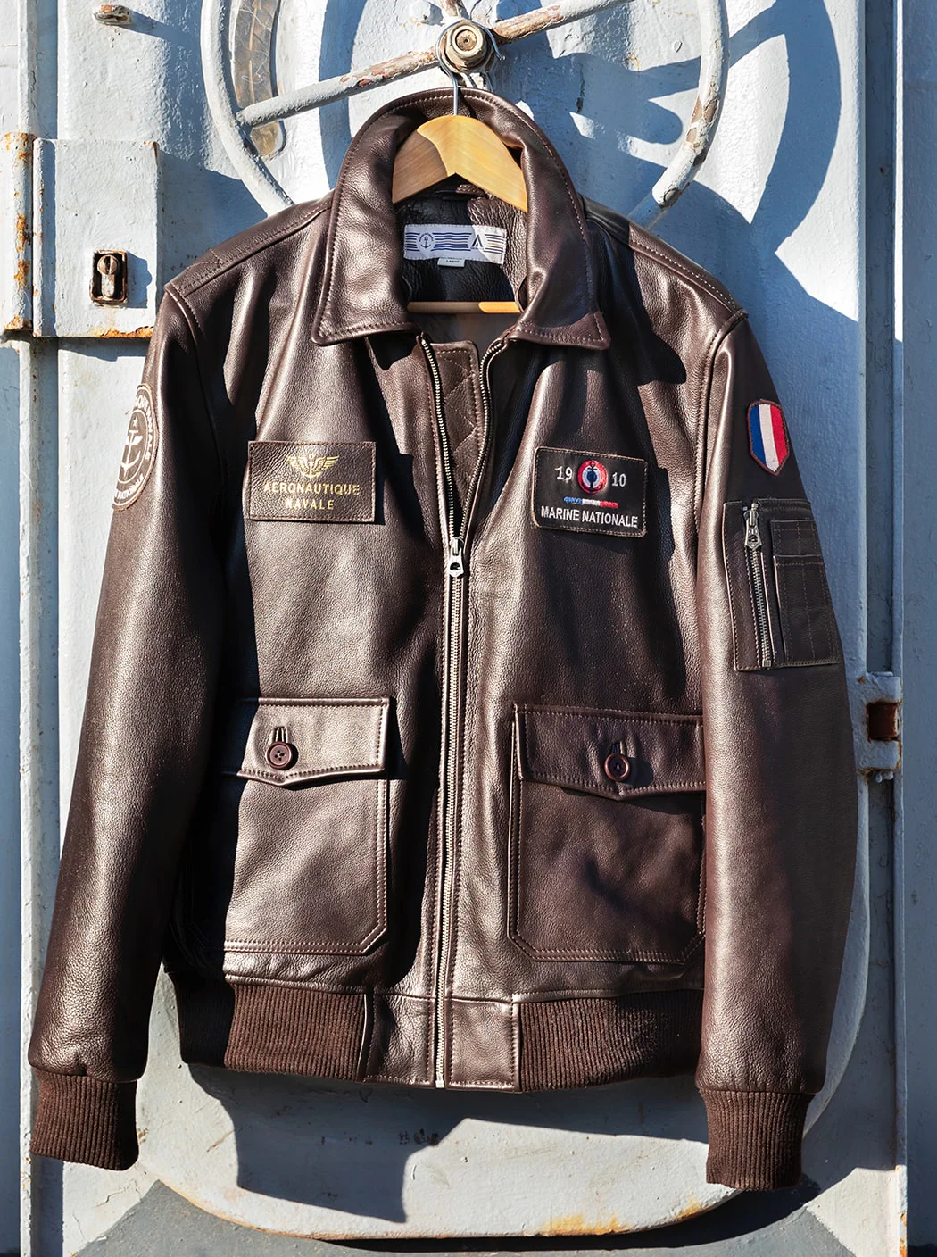 Blouson en cuir « Aéronautique navale » - Image 6