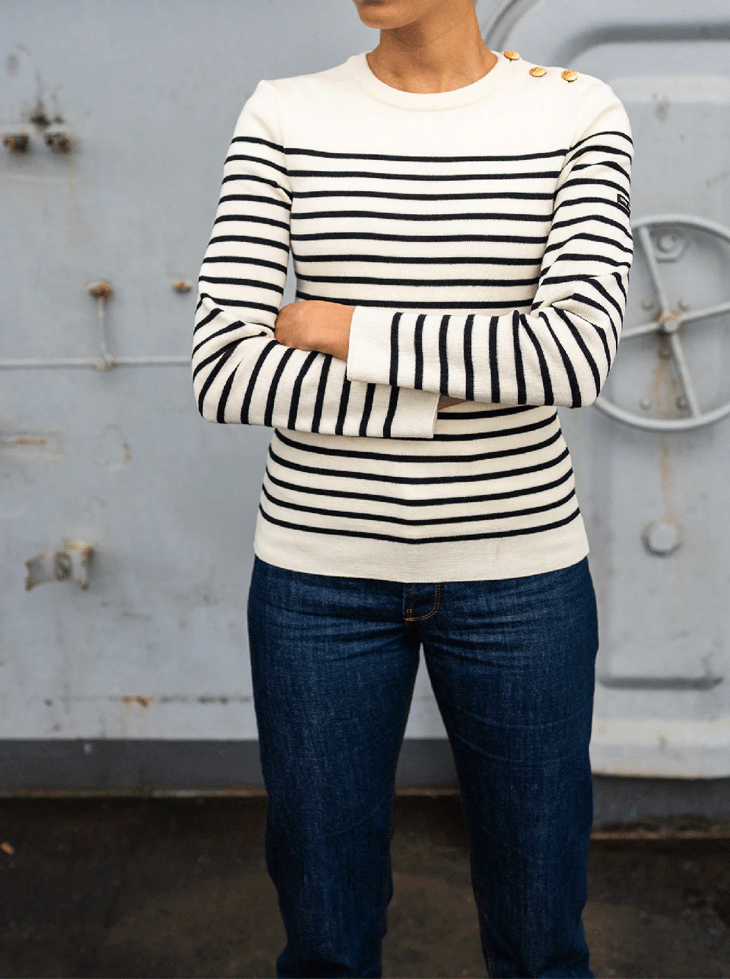 Pull marin rayé « Astrolabe » - Image 4