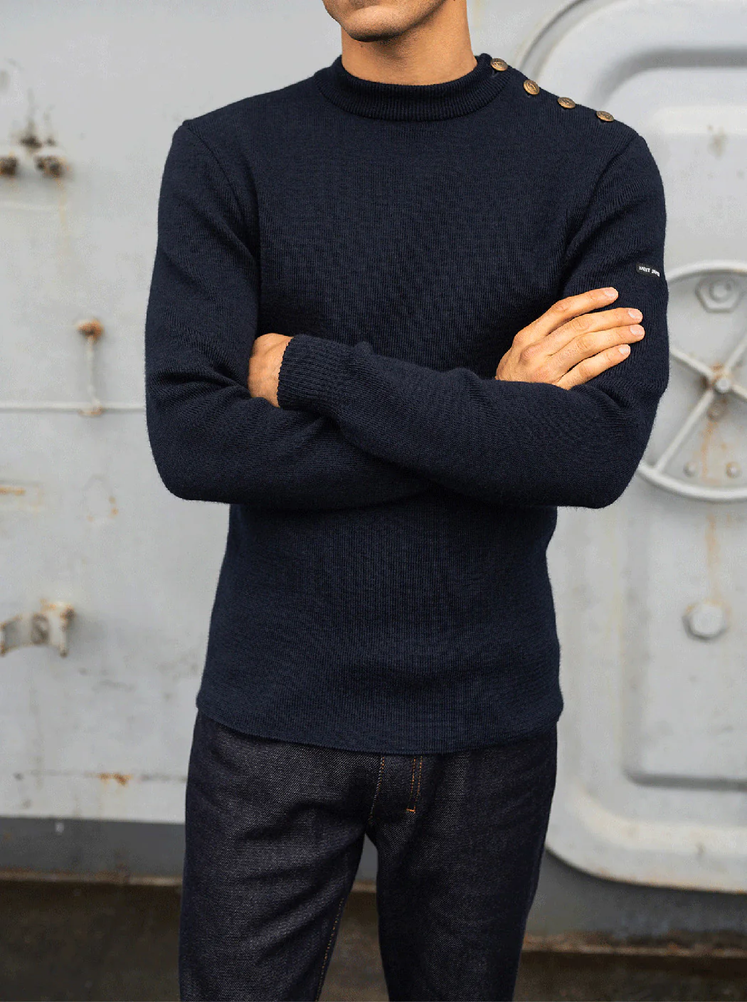 Pull marin uni « Compas » - Image 3