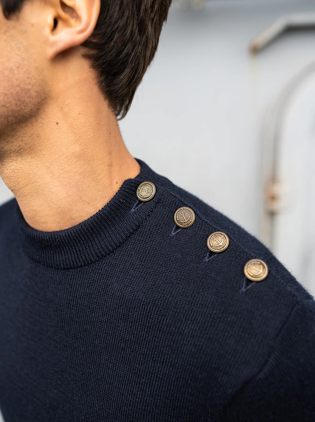 Pull marin uni « Compas » - Image 7