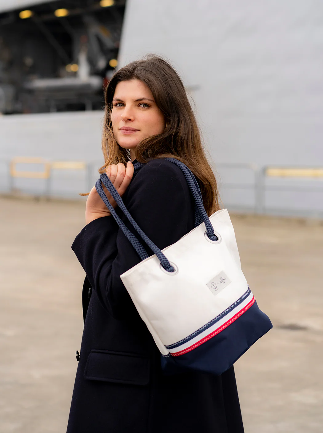 Sac à main en voile et toile « Texel » - Image 4