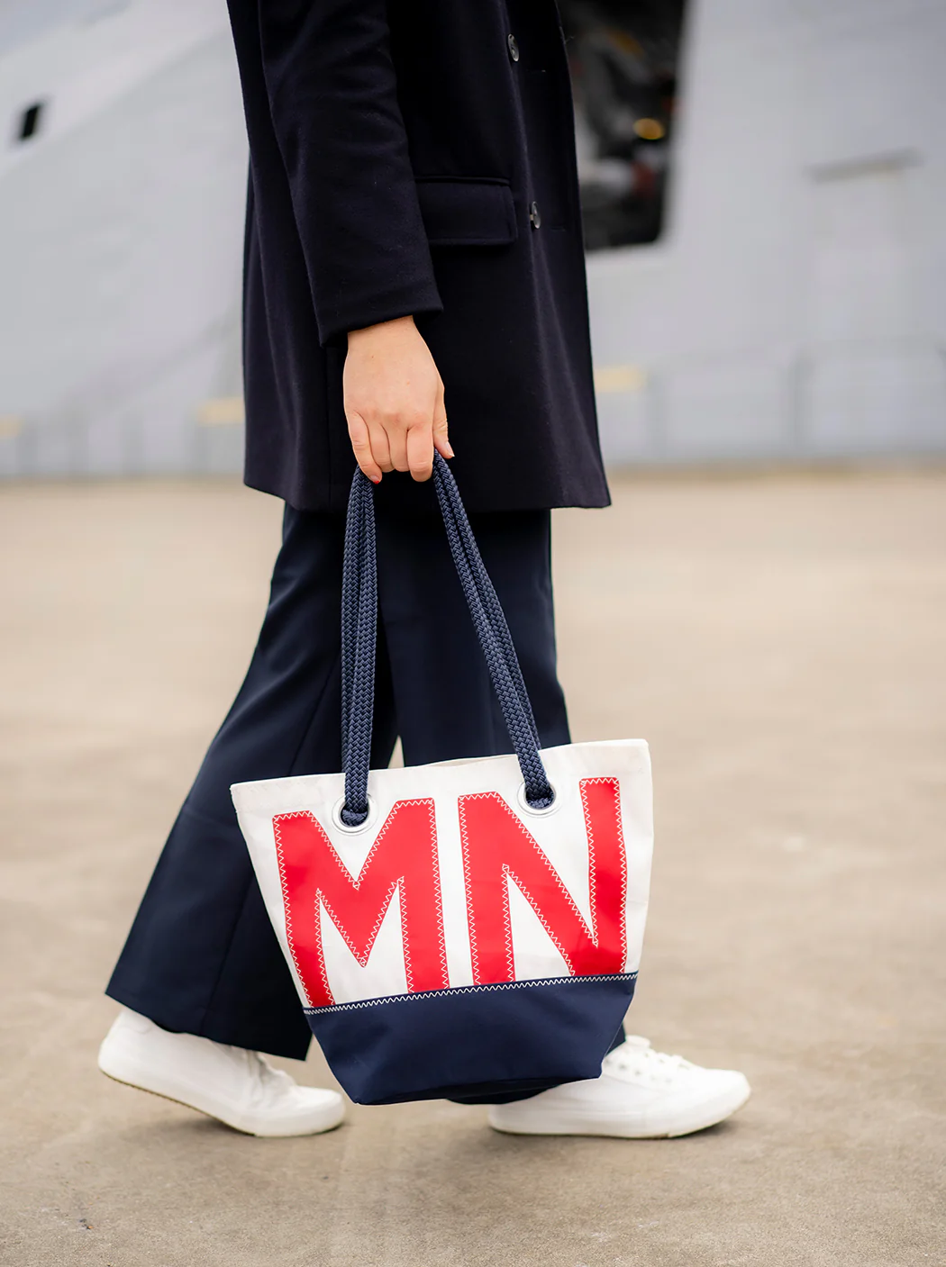 Sac à main en voile et toile « Texel » - Image 5